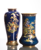 Lot 466 - CARLTON WARE AND CROWN DEVON LARGE VASE both...