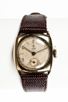 Lot 1595 - NINE CARAT GOLD TUDOR WRIST WATCH c.1947, with...