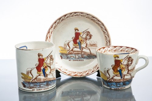 Lot 519 - THREE UNUSUAL EARLY 19TH CENTURY STAFFORDSHIRE...