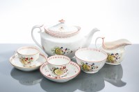 Lot 525 - GROUP OF MATCHING NEWHALL TEA CHINA circa 1800,...