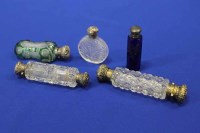 Lot 557 - COLLECTION OF VICTORIAN CUT GLASS SCENT...