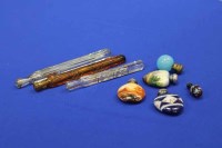 Lot 558 - COLLECTION OF VICTORIAN SCENT BOTTLES two of...