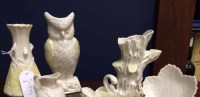 Lot 574 - COLLECTION OF BELLEEK CREAM LUSTRE including...