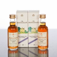 Lot 1155 - THE MACALLAN 1979 18 YEAR OLD MINIATURE 5cl,...