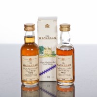 Lot 1157 - THE MACALLAN 1972 18 YEAR OLD MINIATURE 5cl,...