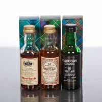 Lot 1165 - MORTLACH MINIATURE SELECTION MORTLACH 50 YEAR...