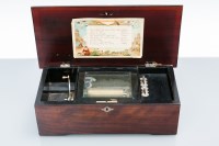 Lot 771 - LATE NINETEENTH CENTURY ROSEWOOD CYLINDER...