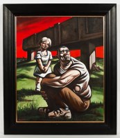 Lot 2147 - * PETER HOWSON OBE, LOST LUCIE,1999 oil on...