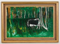 Lot 2166 - * DAVID MICHIE RSA RGI FRSA, COW IN A WOODED...