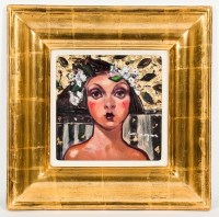 Lot 2187 - * JOE HARGAN PAI PPAI, FLOWER GIRL oil on...