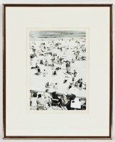 Lot 2191 - * RONNIE NIXON, DAY AT THE BEACH watercolour...