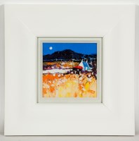 Lot 2238 - MARTIN OATES, MOON CROFT, ASSYNT oil on board,...