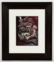 Lot 2281 - * KEVIN O'ROURKE, SHIP OF FOOLS pastel on...