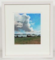 Lot 2283 - * BRIAN MCFIE, COTTAGE BY THE RIVER pastel on...