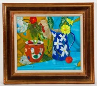 Lot 2297 - * NEIL CLARK (SCOTTISH 1928 - 2014), A RED JUG...