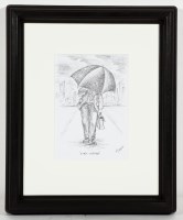 Lot 2339 - * GRAHAM MCKEAN, CITY WORKER pencil on paper,...