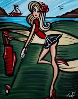 Lot 2426 - LAETITIA GUILBAUD, GOLF STAR acrylic on canvas,...