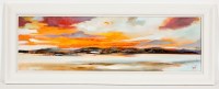 Lot 2447 - ROSANNE BARR, COLOURFUL SKIES oil on canvas,...