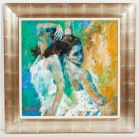 Lot 2451 - * MURIEL BARCLAY, CIRCLING oil on canvas,...