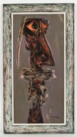 Lot 2456 - * JOHN BYRNE RSA, ABSTRACT PORTRAIT oil on...