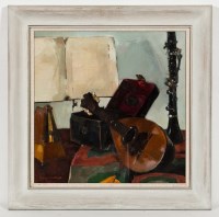 Lot 2502 - * NORMAN KIRKHAM RGI, STILL LIFE WITH MUSICAL...