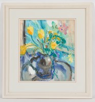 Lot 2154 - * IRENE LESLEY MAIN, TULIPS IN THE STUDIO...