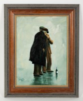 Lot 2158 - * ALEXANDER MILLAR, TWO GADGIES oil on board,...