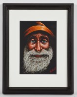 Lot 2200 - GRAHAM MCKEAN, SKIPPER pastel on paper, signed...