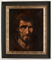 Lot 2215 - * PETER HOWSON OBE, SELF PORTRAIT oil on...