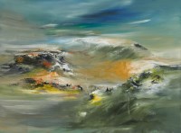 Lot 2247 - * ROSANNE BARR, HIGHLAND CHALLENGE oil on...