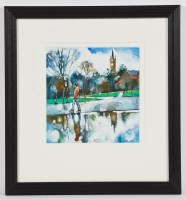 Lot 2293 - BRYAN EVANS, FLOODS IN KELVINGROVE PARK...