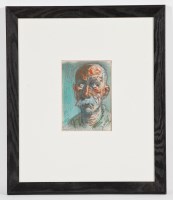 Lot 2331 - * PETER HOWSON OBE, OLD MAN OF BOSNIA pastel...