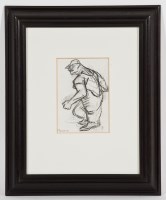 Lot 2333 - * PETER HOWSON OBE, GAME BOY charcoal on paper,...