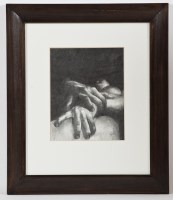 Lot 2336 - * CHERYLENE DYER, HAND STUDY pencil on paper,...