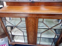 Lot 206 - CHIPPENDALE STYLE DISPLAY CABINET on ball and...