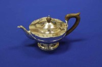 Lot 266 - GEORGE V SILVER TEAPOT maker Walker & Hall,...