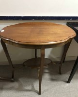 Lot 216 - OVAL SHAPED OCCASIONAL TABLE