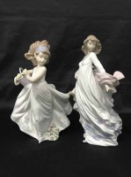 Lot 259 - TWO LLADRO LADY FIGURES