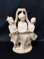 Lot 284 - THREE FIGURES OF CLASSICAL MAIDENS