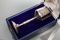 Lot 276 - SILVER JUBILEE COMMERATIVE SILVER GOBLET maker...
