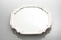 Lot 277 - SILVER SALVER maker T R Ltd, Sheffield 1945,...