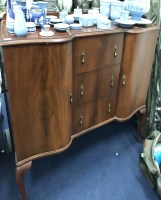 Lot 339 - MAHOGANY DINING SUITE comprising sideboard,...