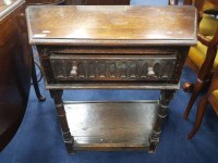 Lot 386 - OAK CREDENCE TABLE OF 17TH CENTURY DESIGN