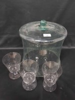 Lot 406 - THREE PIECES OF GLASS