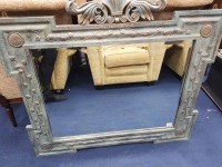 Lot 435 - A MODERN REPRODUCTION WALL MIRROR WITH...