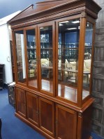 Lot 437 - CHERRYWOOD LIBRARY BOOKCASE