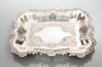 Lot 296 - LATE VICTORIAN PIERCED SILVER COMPORT maker 'M...