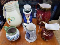 Lot 539 - LOT OF WATER JUGS including Crown Devon and...