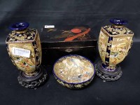 Lot 561 - GROUP OF ASIAN WARES comprising a lacquered...