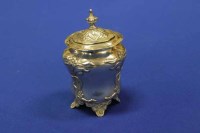 Lot 301 - EDWARDIAN SILVER TEA CADDY maker Charles...